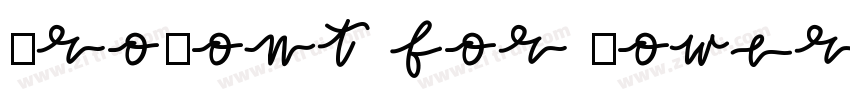 ProFont for Powerlin字体转换